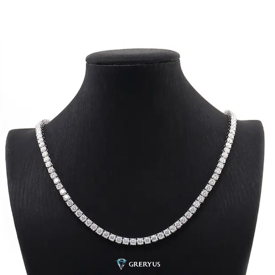 Collana Tennis 3mm Moissanite